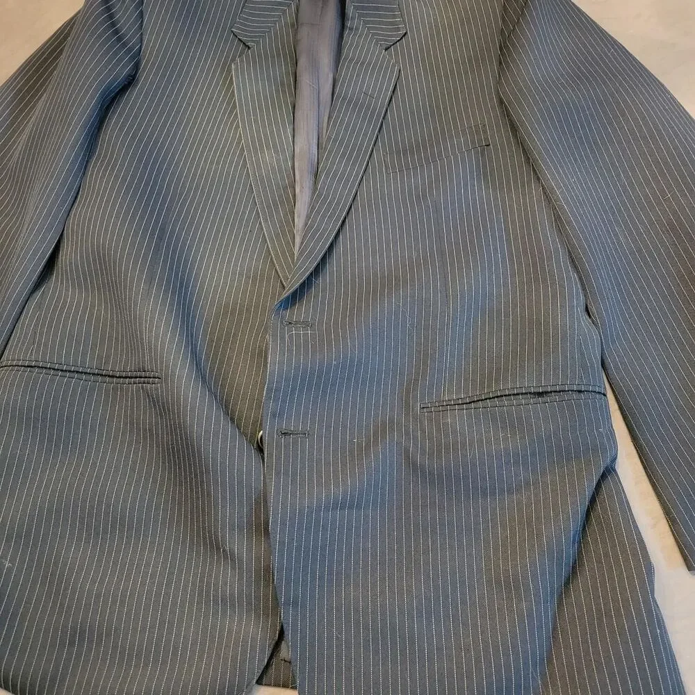 Amo Men's Black and Navy Tailored-jackets